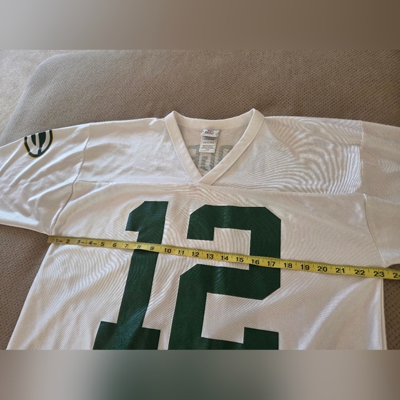 Nfl Aaron Rodgers Packers  White Jersey #12 100% POLYESTER Preowned - Picture 11 of 16